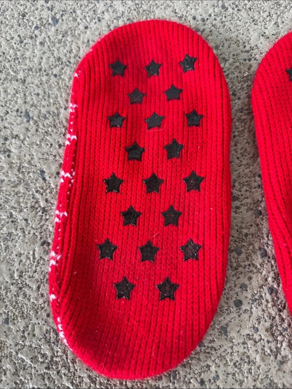 Vintage Y2K Paul Frank red embroidered logo knit Maryjane slipper socks small